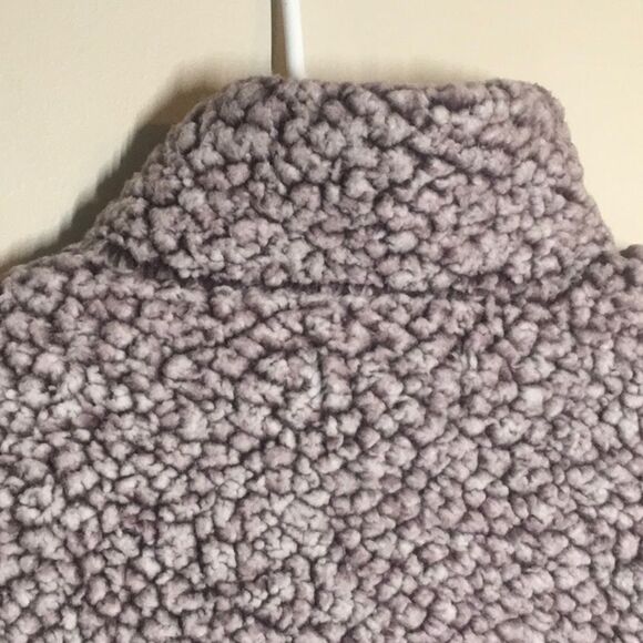 Zesica top women’s size large L Sherpa like quarter zip pullover - Picture 7 of 9